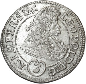 Austria, Leopold I, 3 krajcars 1695 GE, Prague