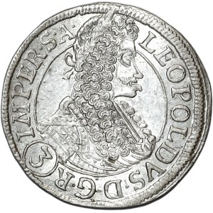Austria, Leopold I, 3 krajcary 1696 GE, Praga