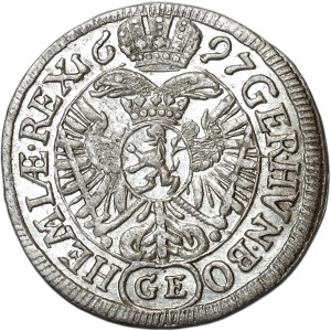 Austria, Leopold I, 3 krajcars 1697 GE, Prague