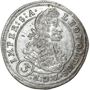 Austria, Leopold I, 3 krajcary 1701 GE, Praga