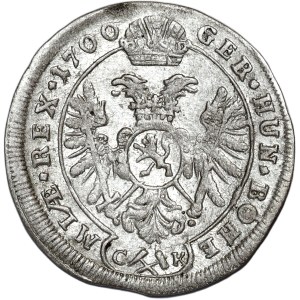 Austria, Leopold I, 3 krajcary 1700 CK, Kutna Hora