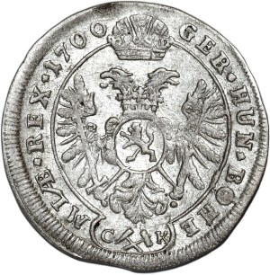Austria, Leopold I, 3 krajcars 1700 CK, Kutna Hora