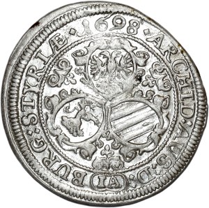 Austria, Leopold I, 3 krajcars 1698 IA, Graz