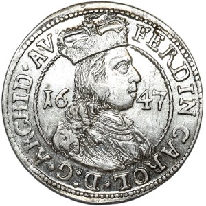Austria, Ferdynand Karol, 3 krajcary, 1647, Hall