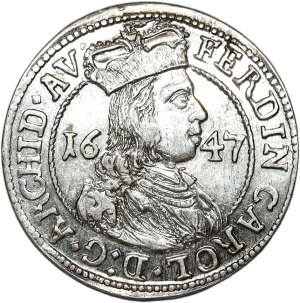 Austria, Ferdynand Karol, 3 krajcary, 1647, Hall