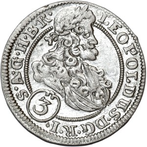 Śląsk, Leopold I, 3 krajcary 1705 FN, Wrocław