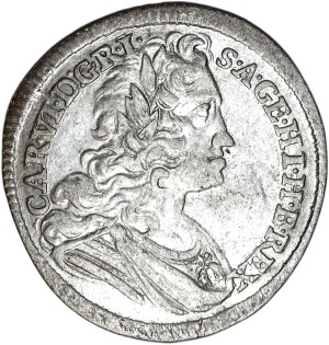 Austria, Charles VI, 3 krajcars 1725, Vienna