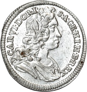 Austria, Charles VI, 3 krajcars 1728