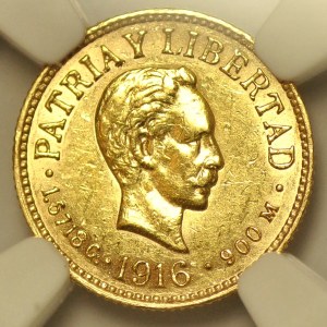 Cuba, Jose Marti, 1 peso 1916