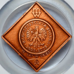 2 pennies 2005, 10 years in circulation, copper