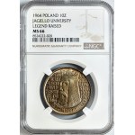 10 złotych 1964, Kazimierz Wielki, wypukły napis