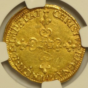 Francja, Ludwik XIII, Ecu d'or 1615 A, Paryż
