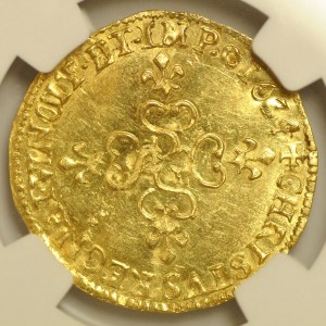 France, Louis XIII, Ecu d'or 1634, Amiens