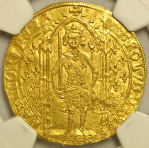 France, Charles V (1364-80), Frank, issued 20.04.1365