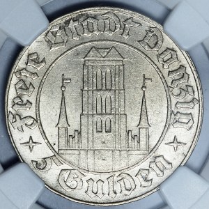 Free City of Danzig, 5 guilders 1932, Church of the Virgin Mary
