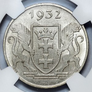 Wolne Miasto Gdańsk, 5 guldenów 1932, Kościół Marii Panny