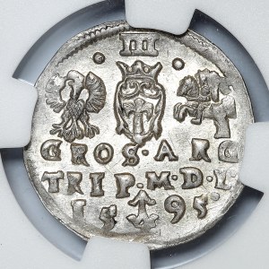 Zygmunt III Waza, trojak 1595, Wilno