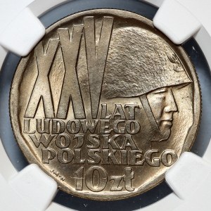 10 gold 1968, XXV Years of the People's Army of Poland.