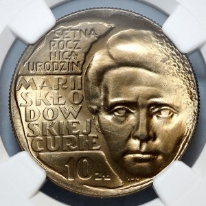 10 gold 1967, Maria Skłodowska-Curie