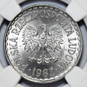 1 Gold 1982, thin date, destruct