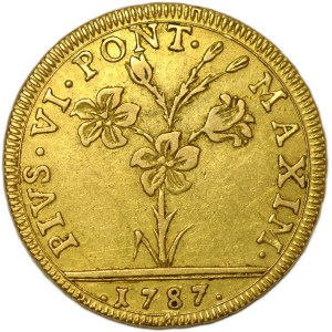 Watykan, Pius VI, 2 doppie 1787, Bolonia