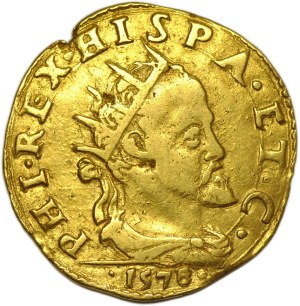 Włochy, Filip II, 1 doppia 1578, Mediolan