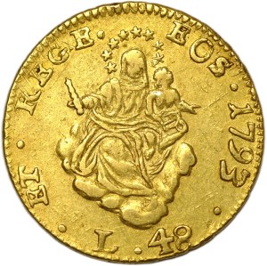 Italy, 48 lire 1793, Genoa