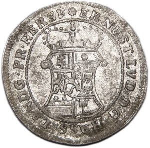 Germany, Ernest Ludwig, 10 krajcars 1728 BIB, Hesse-Darmsdtadt