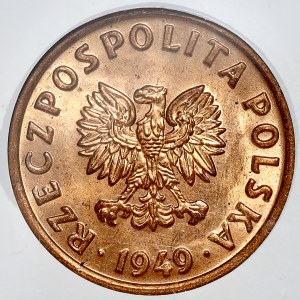 5 groszy 1949, PRÓBA BEZ NAPISU MOSIĄDZ