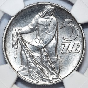 5 gold 1974, Fisherman, large grass