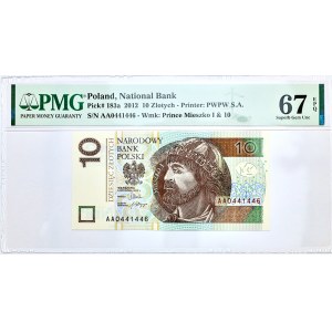 10 złotych 2012, Mieszko I, AA 0441446