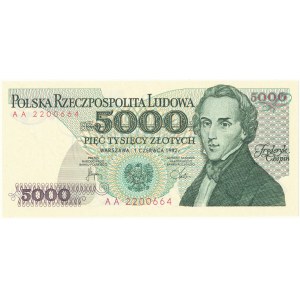 5000 złotych 1982, Fryderyk Chopin, AA 2200664