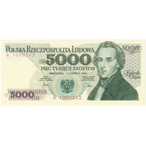 5000 złotych 1982, Fryderyk Chopin, A 1000262