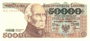 50000 gold 1989, Stanislaw Staszic, AC series