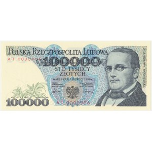 100000 złotych 1990, Stanisław Moniuszko, AT 0000906