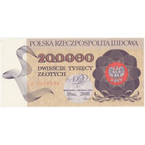200000 złotych 1989, A 0008596