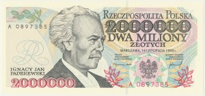 2000000 gold 1993, Ignacy Paderewski, series A