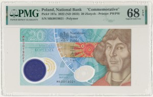20 gold 2022, Nicolaus Copernicus, MK 19021