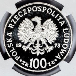 100 zloty 1973, Nicolaus Copernicus, SAMPLE, reverse side