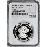 100 złotych 1973, Mikołaj Kopernik, PRÓBA, odwrotka