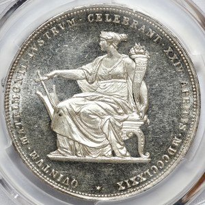 Austria, Franz Joseph, 2 guilders 1879, Silver Wedding