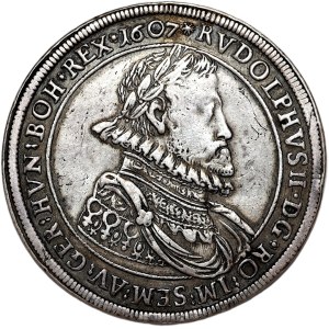 Austria, Rudolf II, 2 talary 1607, Hall