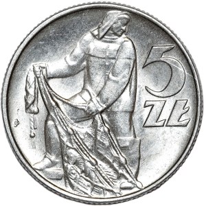 5 złotych 1974, Rybak, trawka