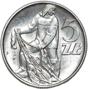 5 gold 1974, Fisherman, grass