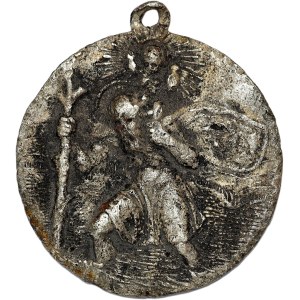 Medal, Święty Krzysztof XX w, srebro