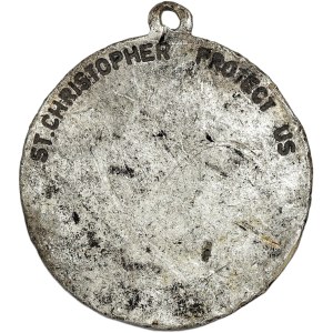 Medal, Święty Krzysztof XX w, srebro