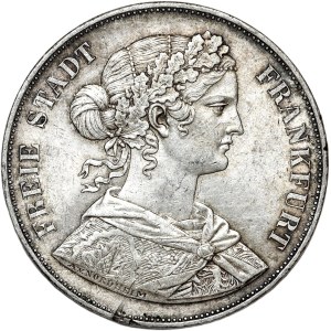 Niemcy, Frankfurt, 2 talary 1861