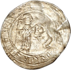 Boleslaw III the Wry-mouthed (1107-1138), a penitential bracelet, Av: St. Adalbert blesses the kneeling prince