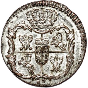 August III Sas, 3 halerze (ternar) 1763, Grünthal