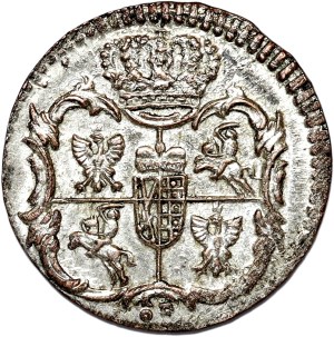 August III Sas, 3 haler (ternar) 1763, Grünthal